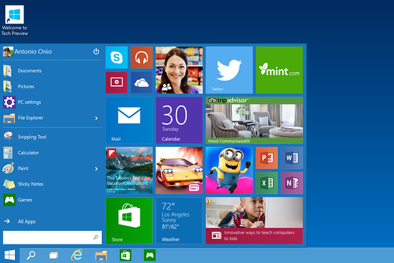 Windows 10 Start Menu